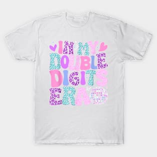 In My Double Digits Era Retro 10 Year Old 10th Birthday Girl T-Shirt T-Shirt